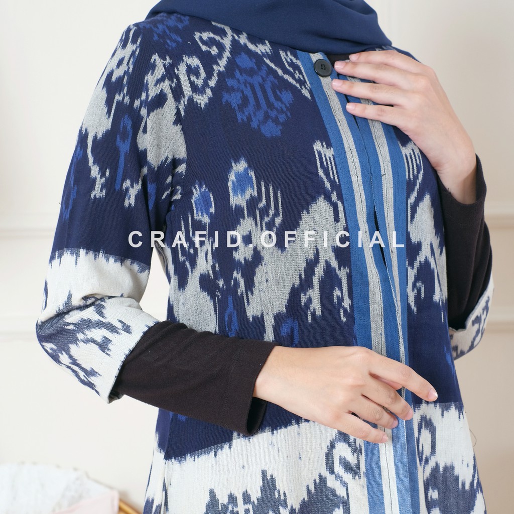 CRAFID HARA 03 Long Cardigan Full Tenun