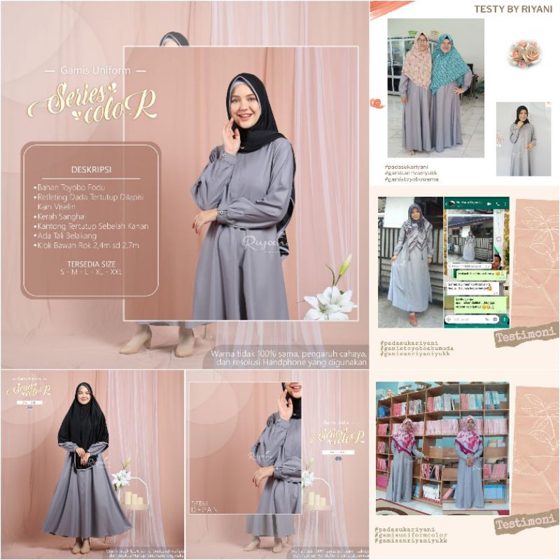 GAMIS POLOS - GAMIS SYARI RIYANI - TOYOBO
