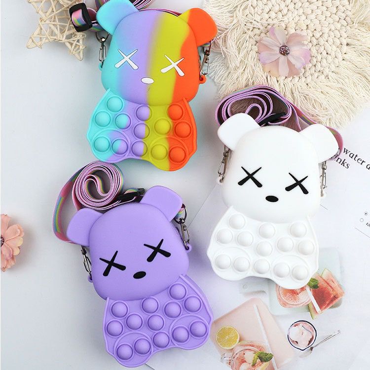 TASHAPPY EL 4535 Tas SELEMPANG Pop It Jelly Anak Cewek  Warna Keren Cantik Talpan supplier tas import
