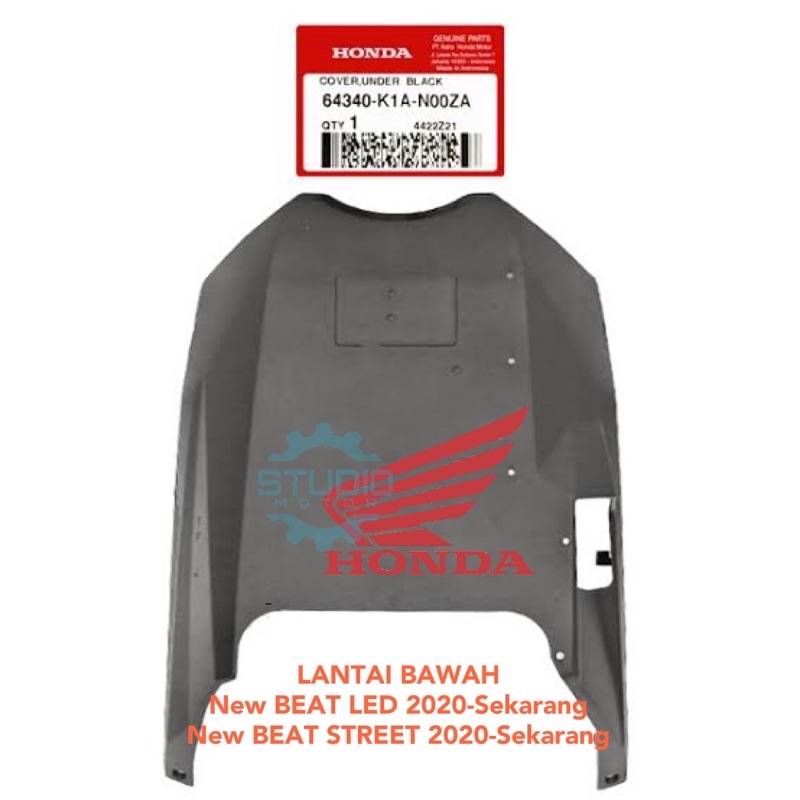 64340K1AN00ZA Lantai / Footrest Bawah / Cover Under New BeAT Led Beat Street Deluxe K1A 2020 2021 2022