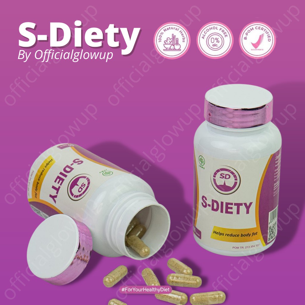 

S-DIETY Obat Pelangsing Diet Herbal Penurun Berat Badan Terbaik
