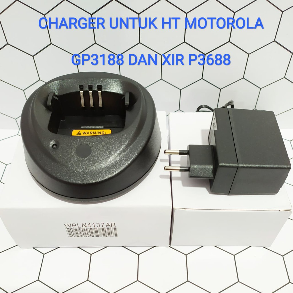 CHARGER HT MOTOROLA GP3188 DAN XIR-P3688 FAST CHARGING CASAN