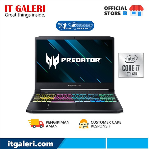 Acer Predator Helios 300 PH315-53 (NH.Q7ZSN.003): I7-10870H/8GB/512SSD/RTX2070 8GB/WIN10+OHS2019