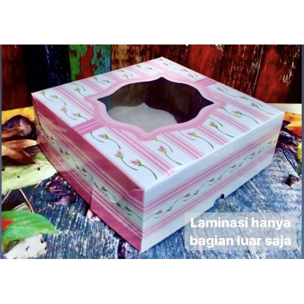 Kardus Cake Kotak Box Kue Roti Dus Jendela Mika Box Lapis Legit Kotak Packaging Kue Hampers