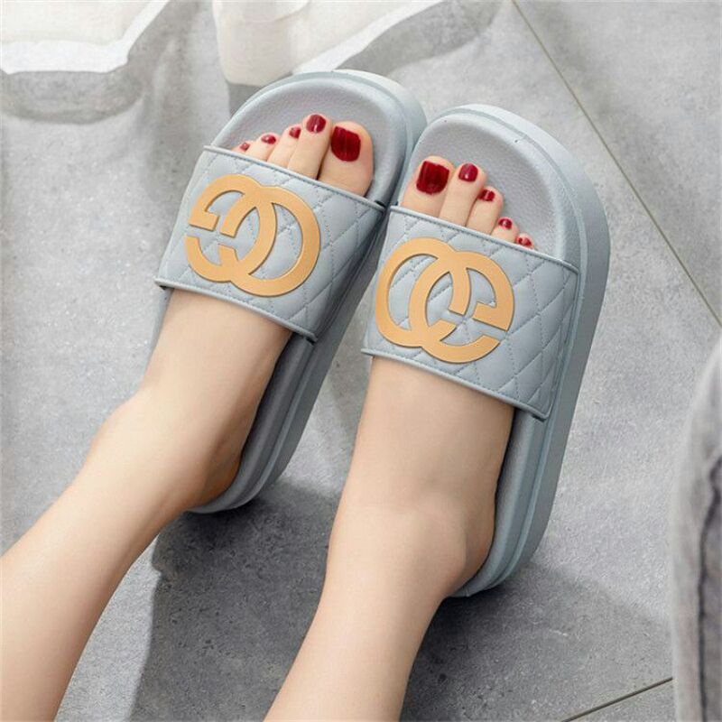 AGI0021 Sandal Slop Wanita Fashion Import CG Sol Tebal Ready Jakarta Bisa COD (NO BOX)