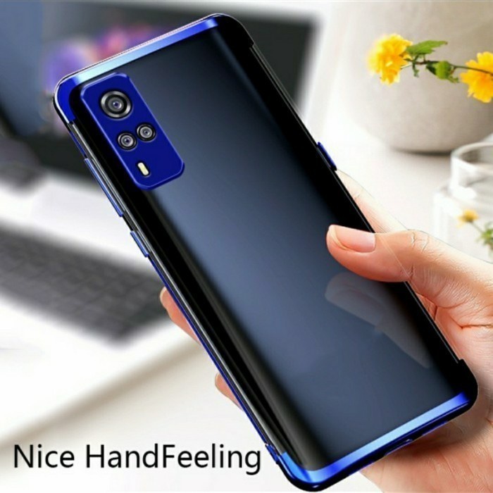 Shining Chrome Tpu Case Clear Silicone Case Vivo V21 4G V21 5G - SC