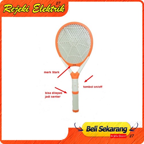 Stark Raket Nyamuk STK-002 3 in 1 - 2500 Volt - Orange