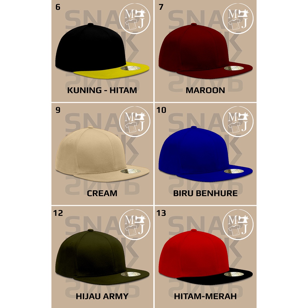 TOPI SNAPBACK / TOPI POLOS / TOPI MURAH / Part 2