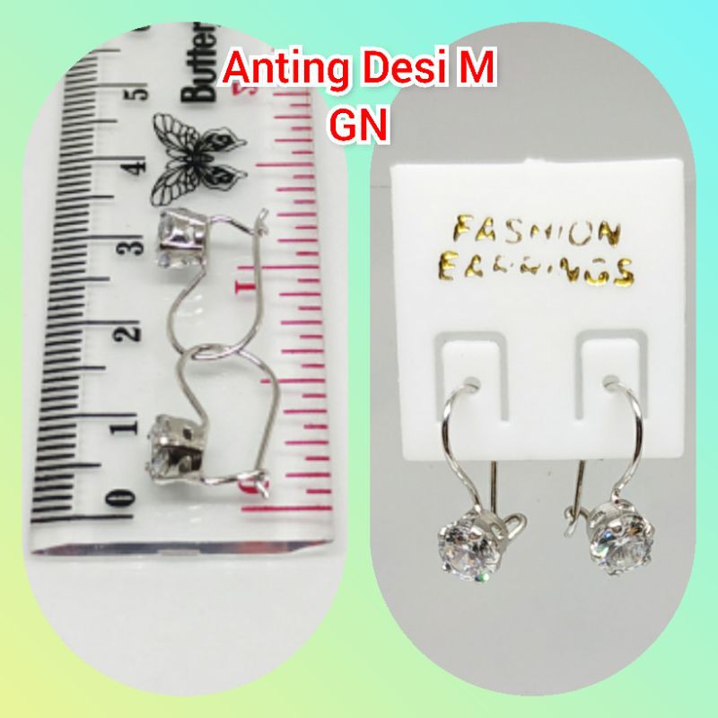 Anting Desi M perak s925 | anting Desi ukuran M | anting perak | anting Desi perak | perak s925
