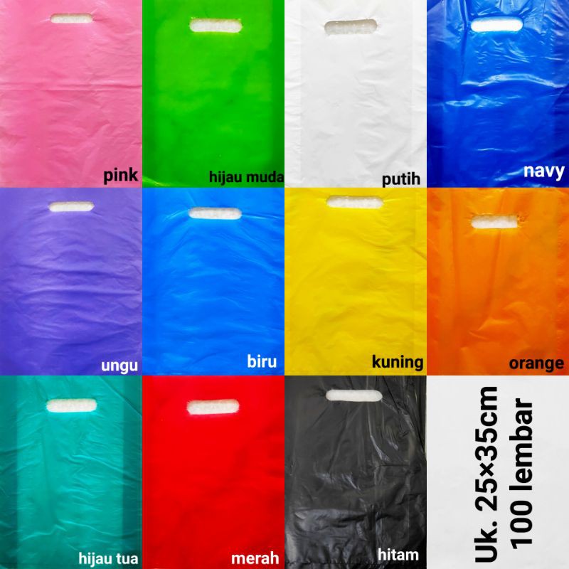 Promo Kantong Plastik Pond Oval Polos 25×35 Cm - Hd Plong - Plastik Packing Online Shop