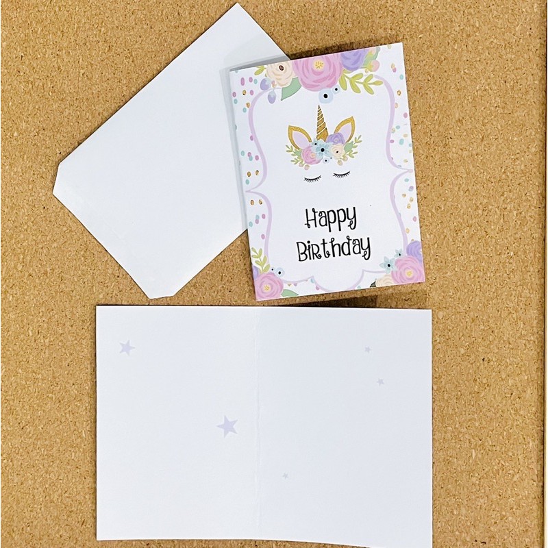 kartu ucapan greeting card kartu ucapan amplop happy birthday happy wedding netral good luck