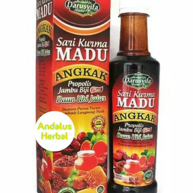 

promo!! sari kurma madu angkak plus jambu biji plus ubi jalar darusyifa terbaru