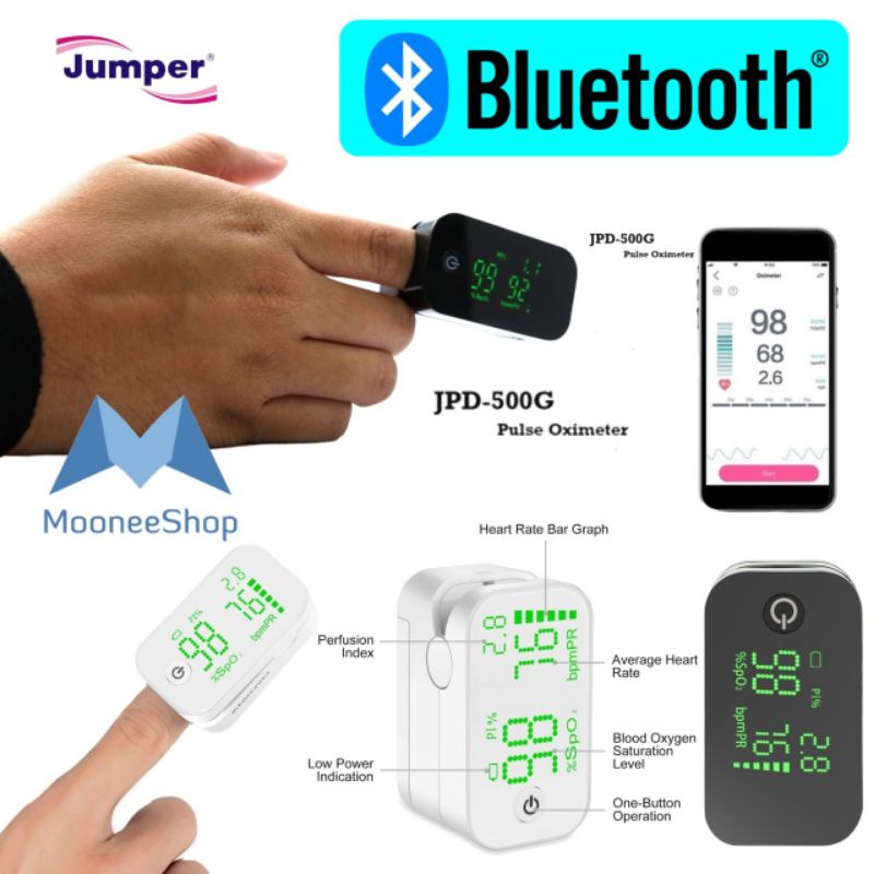 Fingertip Pulse Oximeter Jumper JPD-500G Bluetooth