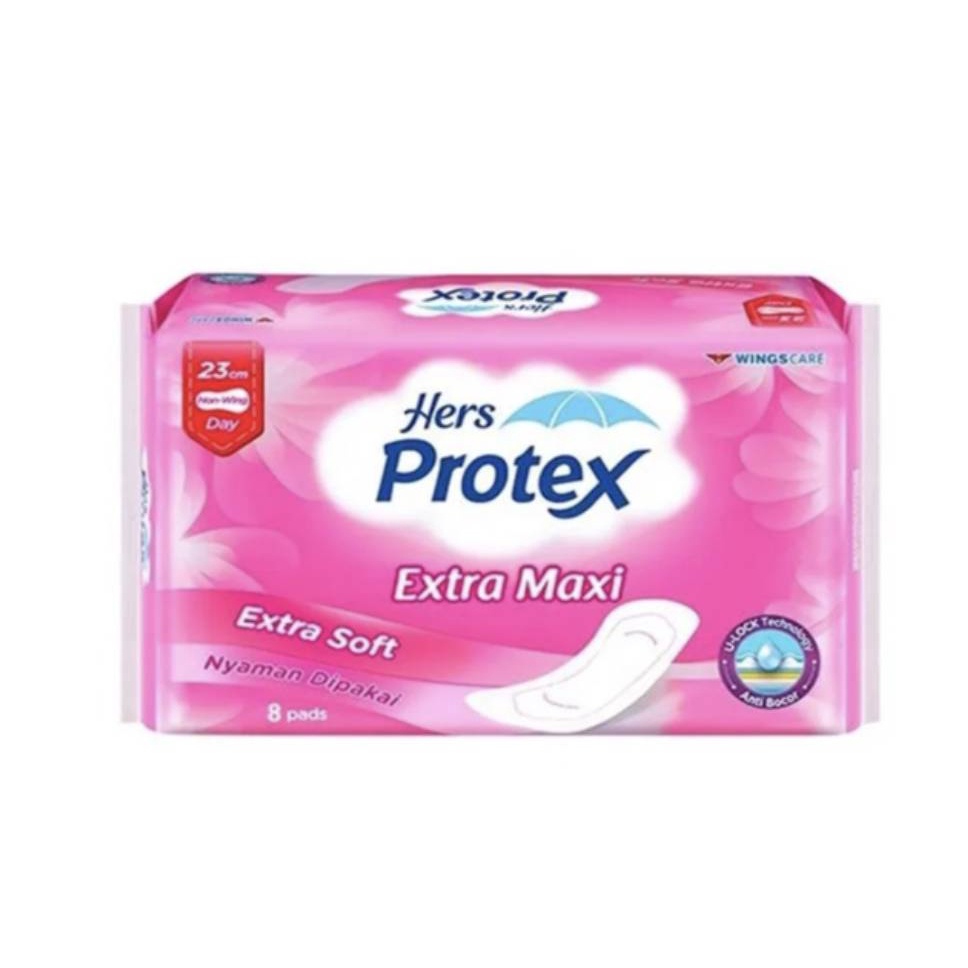 HERS PROTEX EXTRA MAXI EXTRA SOFT 23cm PEMBALUT WANITA TIDAK SAYAP