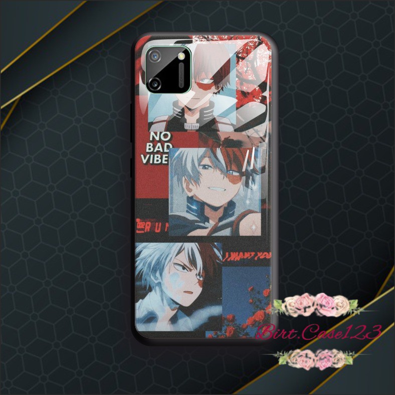 back case glass BOKU NO HERO AKADEMI Vivo Y91 Y17 Y12 Y15 Y93 Y95 Y81 Y83 Y71 Y53 y20 Y30 Y50 BC2766
