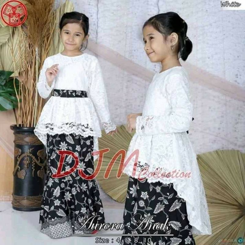 Setelan kebaya pinguin anak / kebaya aurora anak / kebaya kartini