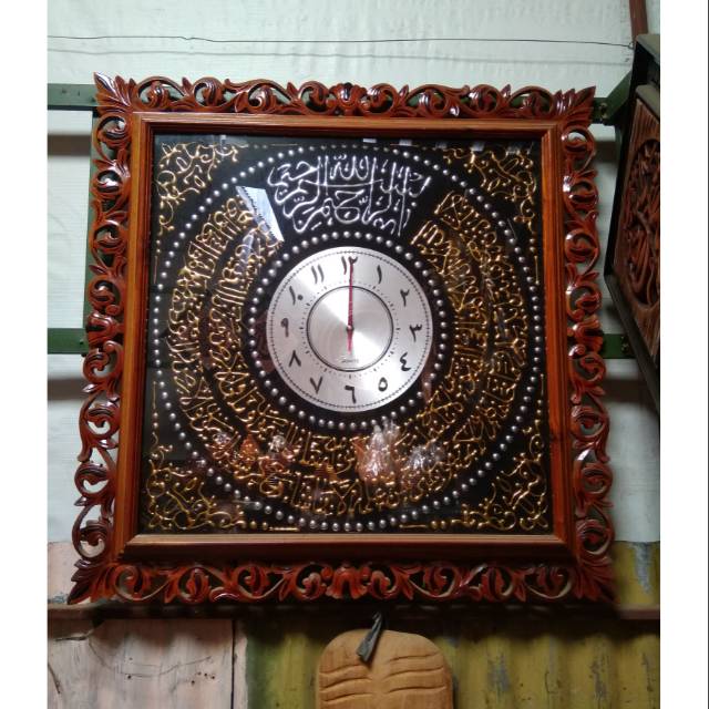 Jam Dinding Hias Kaligrafi Ukir Jepara MURAH LARIS SHOPE