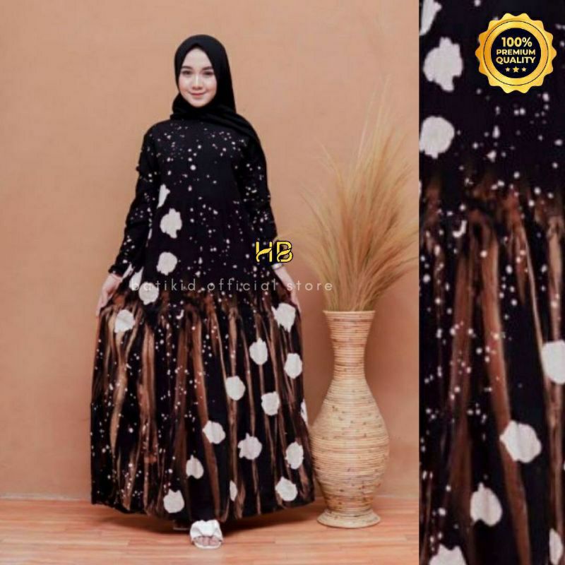 Gamis Twill Rayon Malaman Terbaru Kekinian