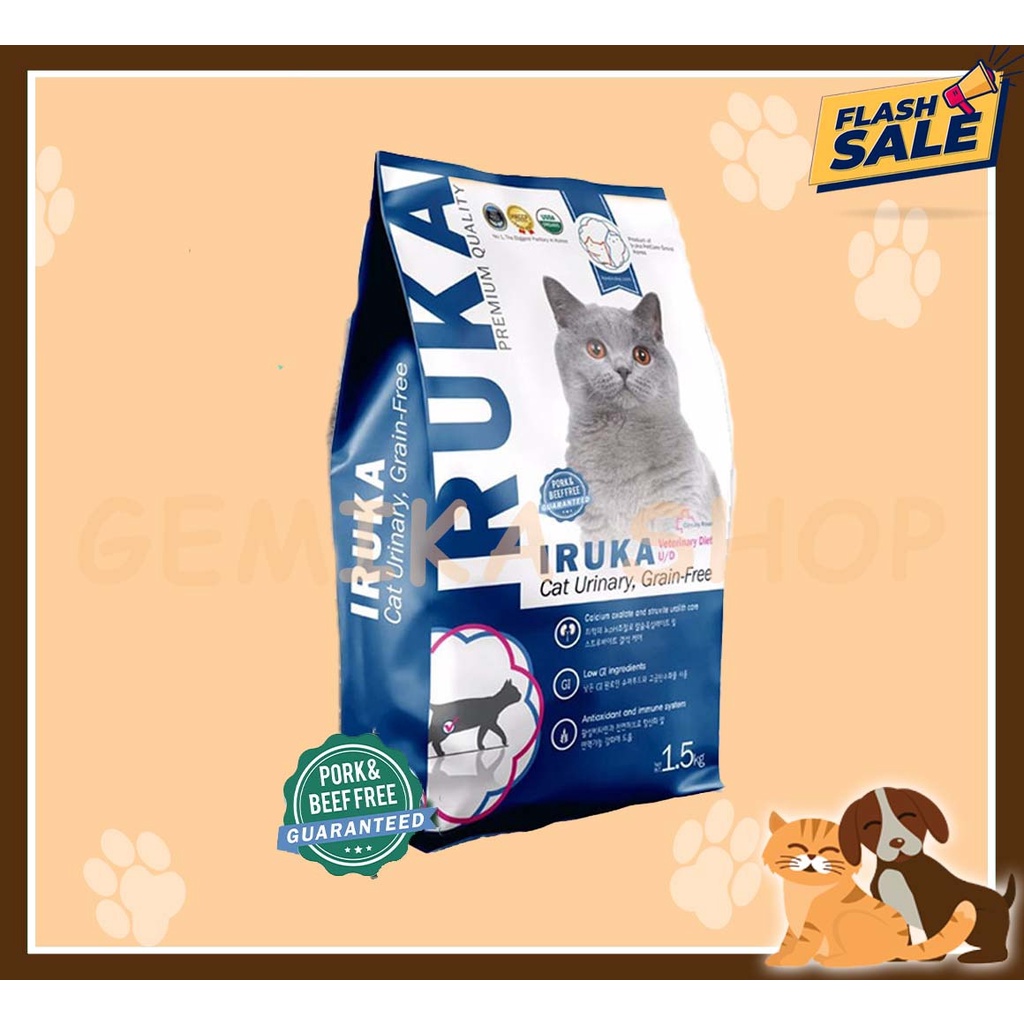 IRUKA URINARY CAT FOOD 300GR [ MAKANAN KUCING KERING ]