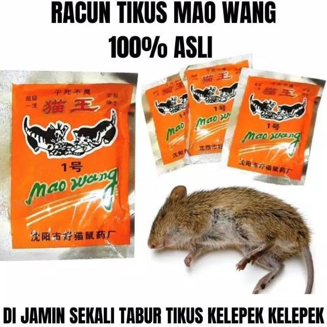 Racun Tikus Super Ampuh MAO WANG original jaminan uang kembali