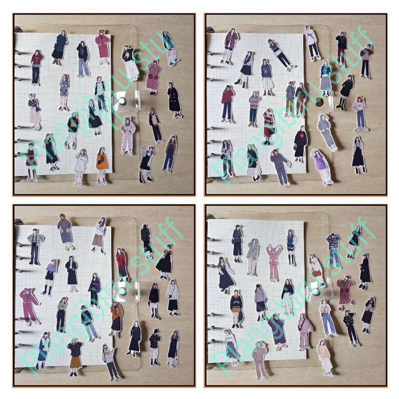 

Die Cut Deco Girls Sticker Planner/ Scrapbook/ BuJo/ Journal/ DIY