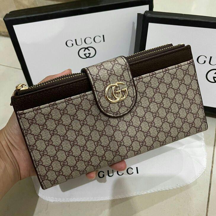 Koleksi Terbaru.. Dompet wanita lipat impor/Dompet gucci panjang free box/Dompet wanita brandedGc