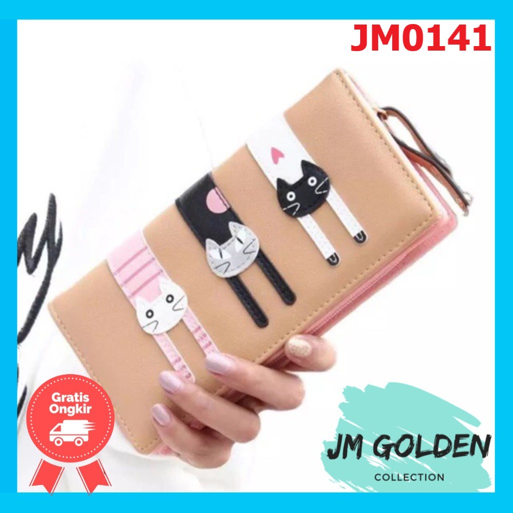 Dompet wanita panjang LV TORETO ( ASLI IMPORT ) 1 Rest Zipper serbaguna ada tempat kartu JM0141