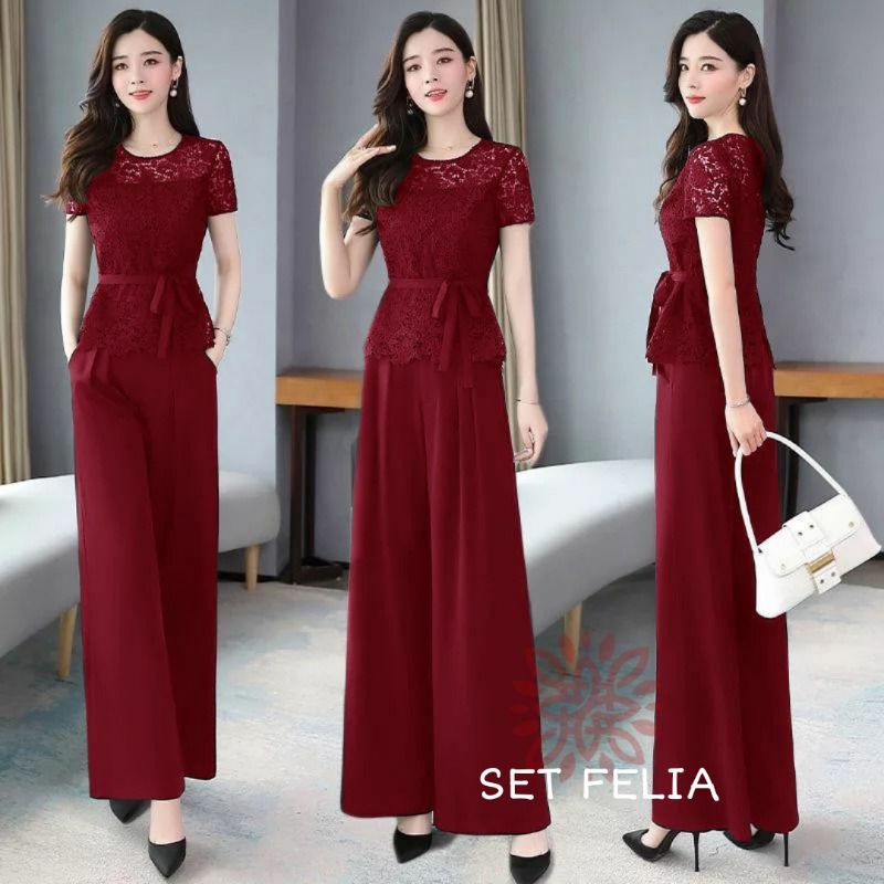setelan baju kerja set baju wanita Korea keren