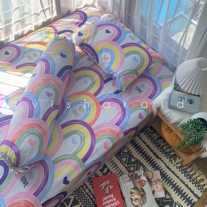 Sprei Rainbowbelle by Beverly | Sprei Home Made | Sprei Anti Geser