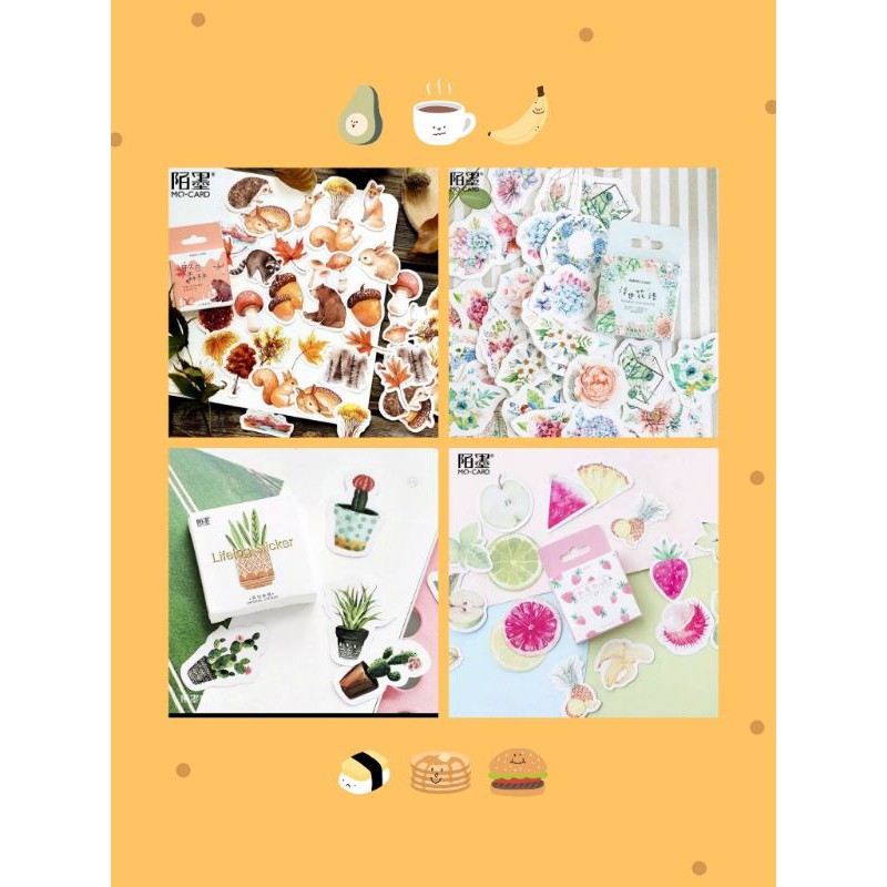 

Stiker Box Florish/Fruity isi 45Pcs (RA162)