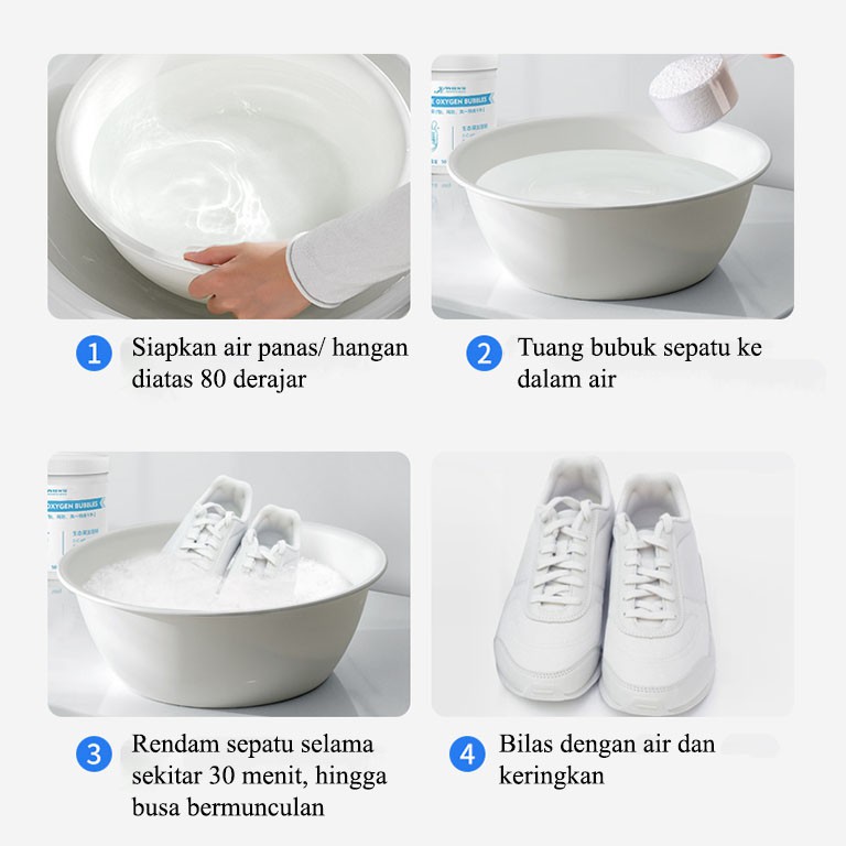 Shoes Cleaner 250 gram Pembersih Penghalang Noda Sabun Deterjen Cuci Tas Topi Kulit Kanvas