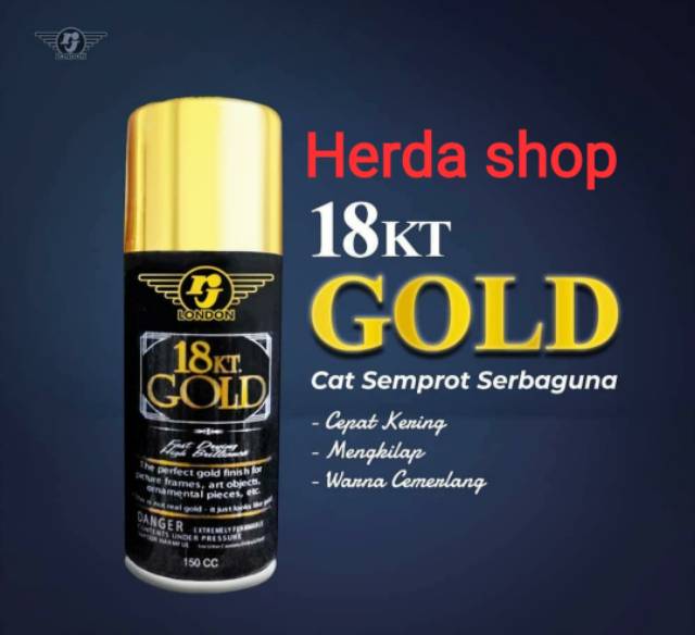 cat RJ london crome / Gold 18kt 150cc paling laris bkn pilox samurai diton sapuro
