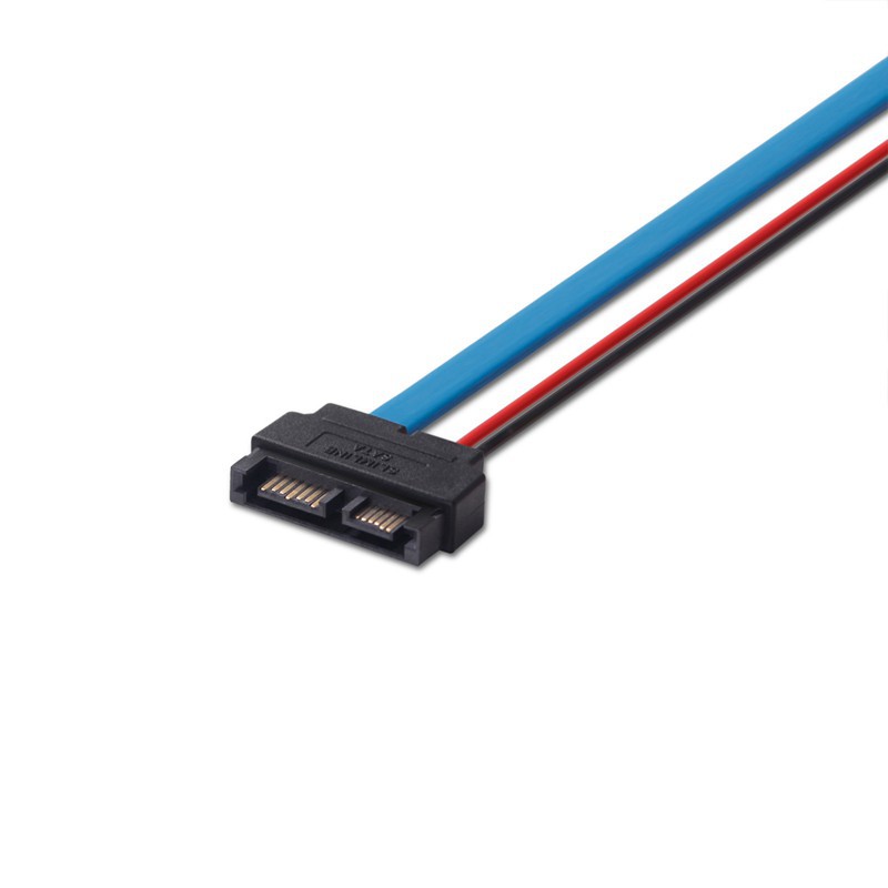 ULT-Best SATA Cable Serial ATA 22Pin 7+15 Female to Slimline SATA 13Pin 7+6 Male Connector