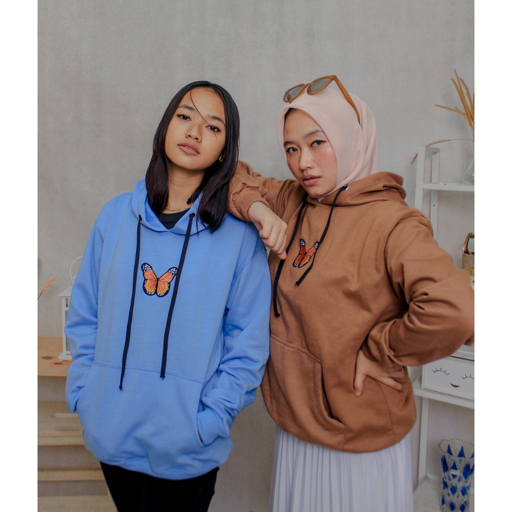 BUTTERPLAY HOODIE // Sweater Pria dan Wanita Logo Bordir Fashionable