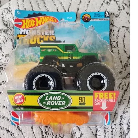 Land Rover Defender 90 Monster Trucks Hotwheels Skala 64