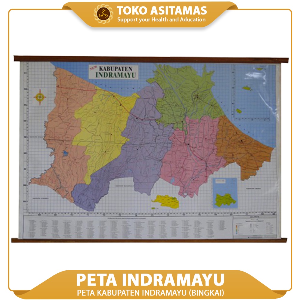 Jual Peta Kabupaten Indramayu Bingkai Shopee Indonesia