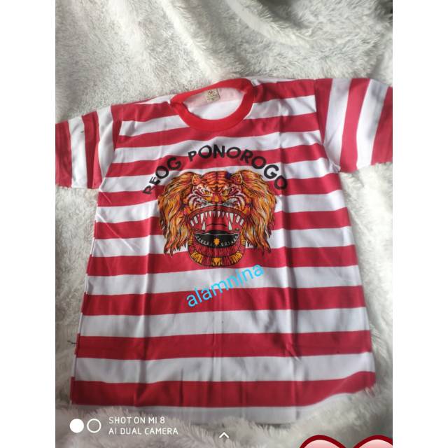 Kaos reog anak dan dewasa warok lorek