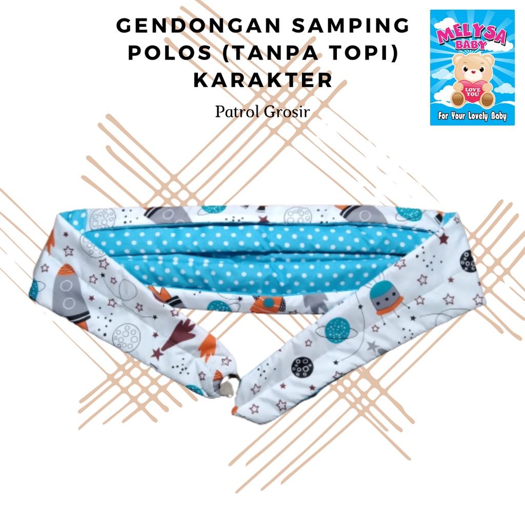 Gendongan Bayi Samping Polos (Tanpa Topi) Melysa Baby