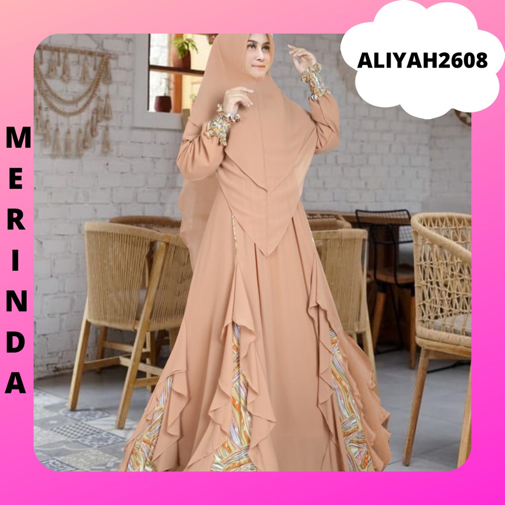 Gamis MERINDA / gamis murah berkualitas / gamis babydoll / gamis kekinian