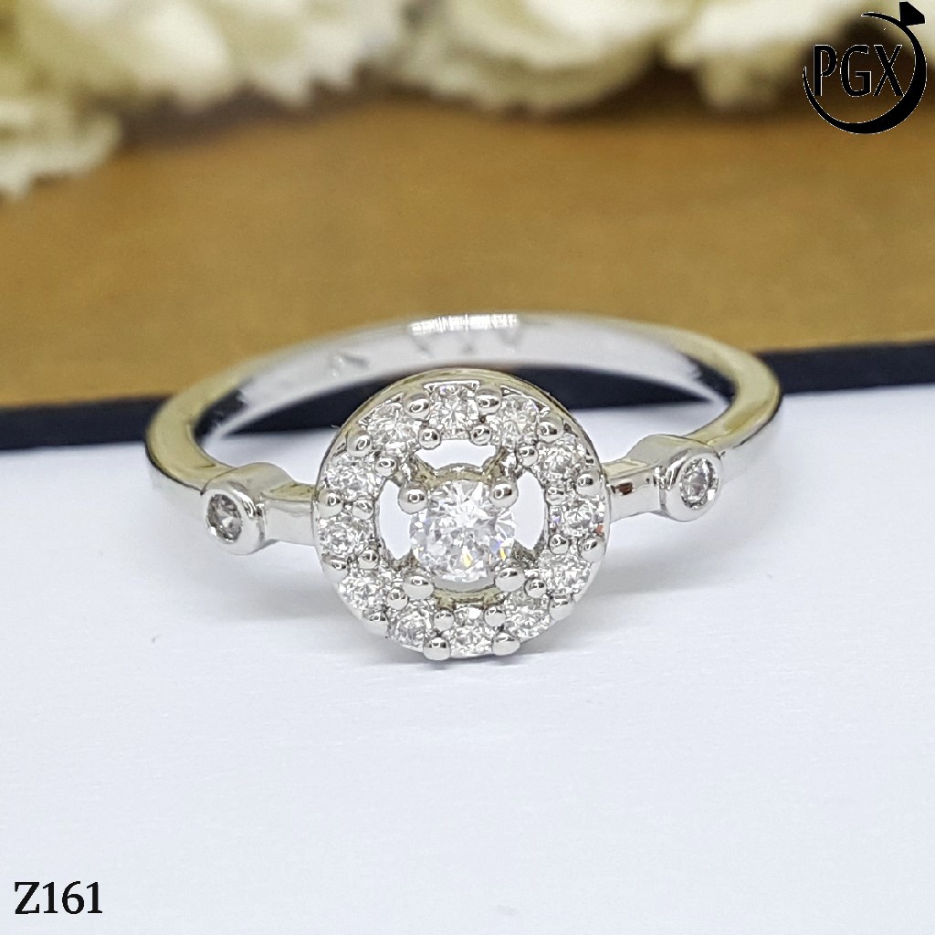 PGX Cincin Xuping Wanita Lapis Emas Aksesoris Perhiasan Fashion Premium - Z161