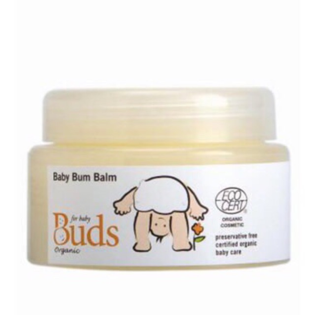 Buds organics baby bum balm - krim perawatan ruam popok bayi