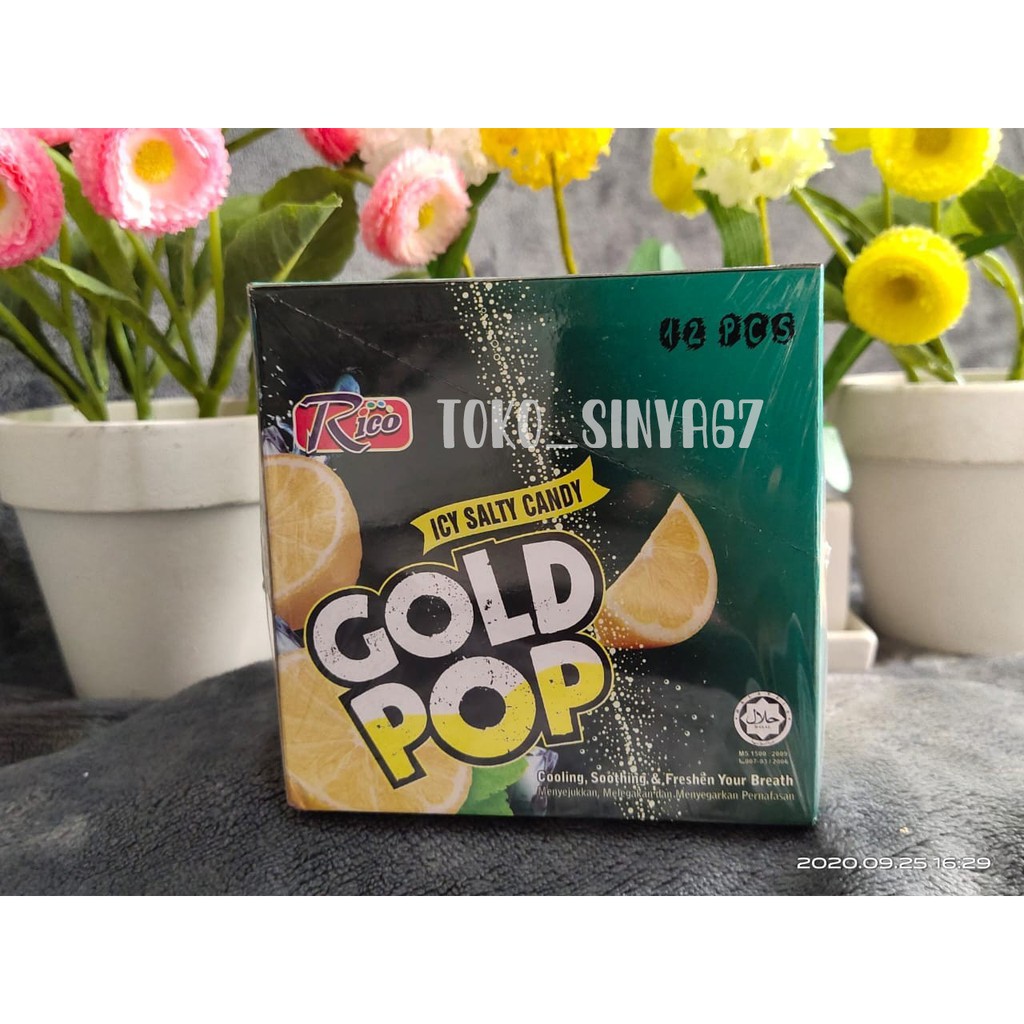 

icy salty candy permen gold pop lemon flavour malaysia