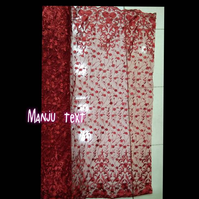 PROMO !! Kain tile rambat mutiara / bahan tile rambat/ cocok untuk dress,gaun,seragam,dll TERMURAH