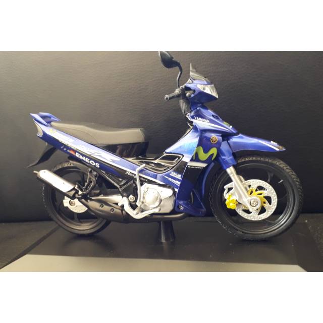 Diecast miniatur motor bebek yamaha 125zr