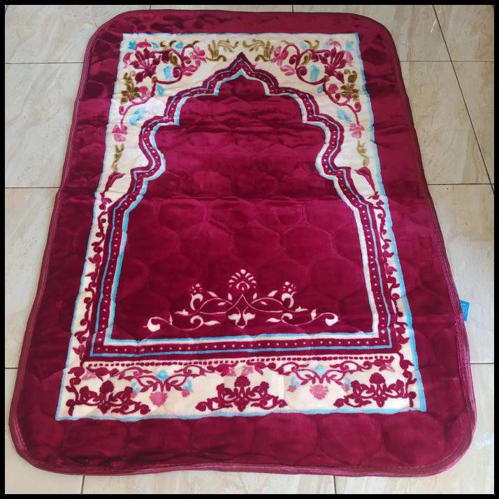 Sajadah Tebal Sajadah Turki Dewasa, Sajadah Empuk - Maroon