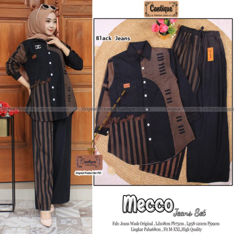 MECCO JEANS SET LD 108 jeans wash Original by Cantique