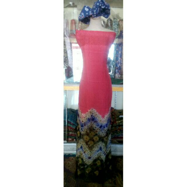

Jumputan Palembang warna punch