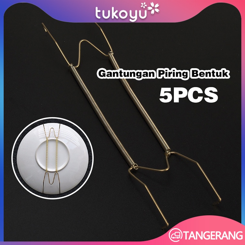 【8/10/12 inch】Holder Gantungan Piring Bahan Logam Untuk Dekorasi Dinding/Kait Dekorasi Piring/Holder