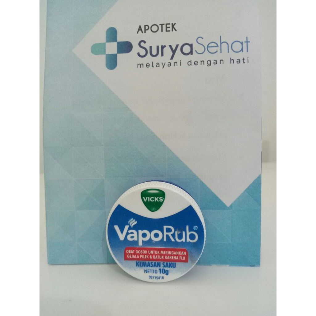 VICKS VAPORUB 10 gr Meringankan Gejala Pilek dan Batuk karena Flu