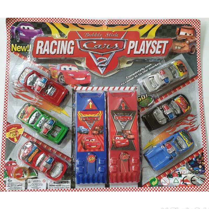 Mainan Mobil-mobilan Isi 6 Racing Cars Playset